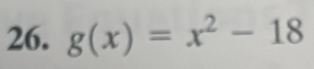 g(x)=x^2-18