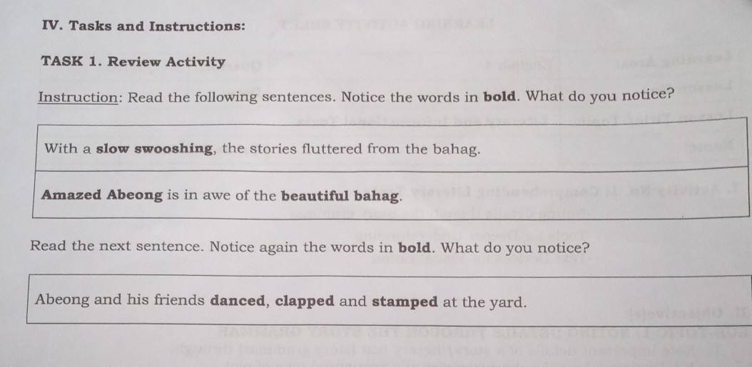 Solved: Tasks and Instructions: TASK 1. Review Activity Instruction ...