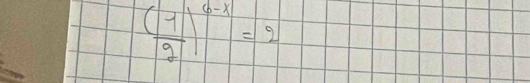 ( 1/2 )^6-x=2