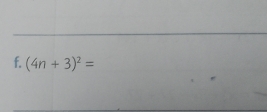 (4n+3)^2=