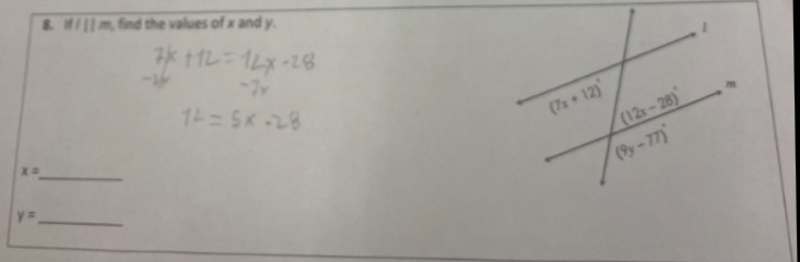 1111 , find the values of x and y.
x=
_
_ y=