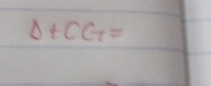 △ +CG=