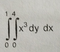 ∈tlimits _0^(1∈tlimits _0^4x^3)dydx