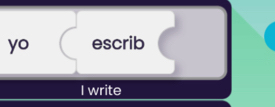 yo escrib 
I write