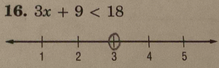 3x+9<18</tex>