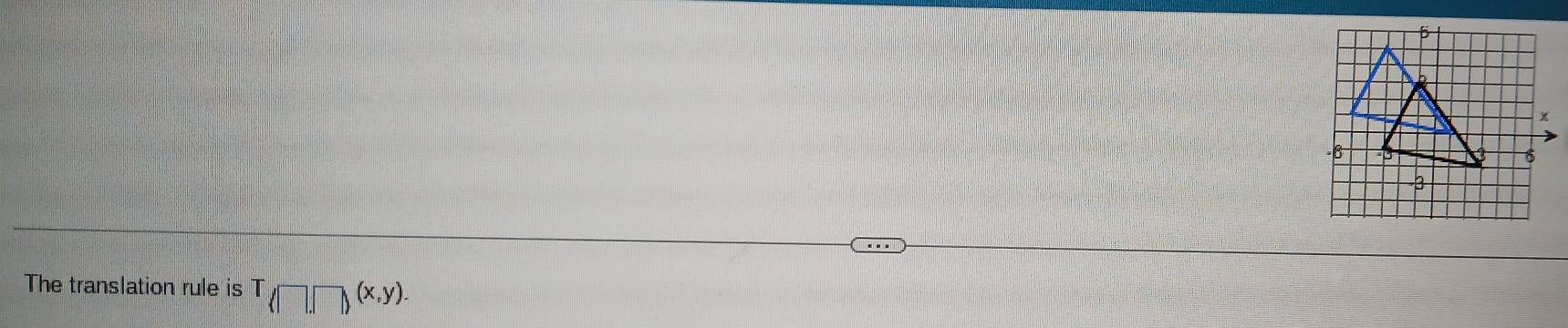 The translation rule is T(□ ,□ )(x,y).