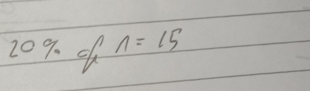 of n=15