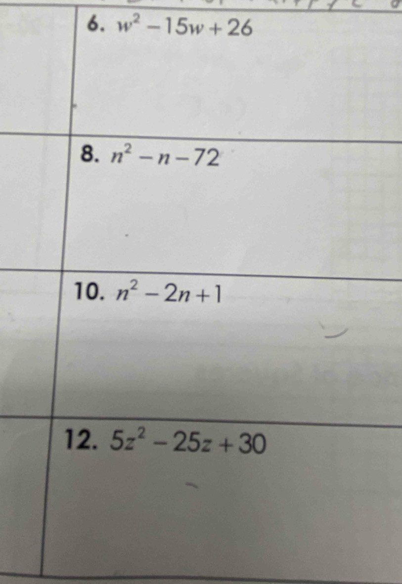 w^2-15w+26