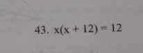 x(x+12)=12