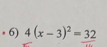 4(x-3)^2=32