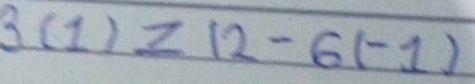 f(1)!= 12-6(-1)