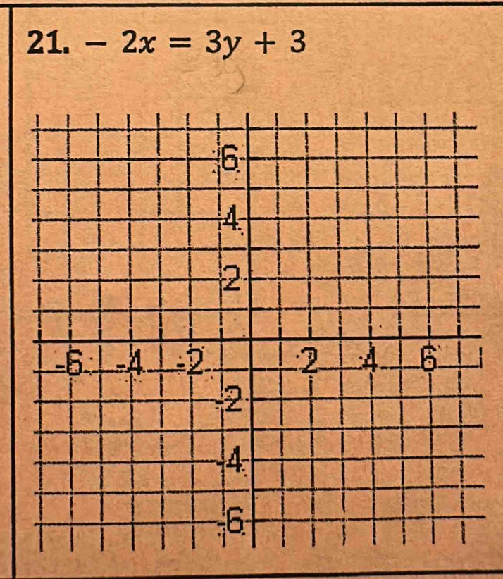 -2x=3y+3