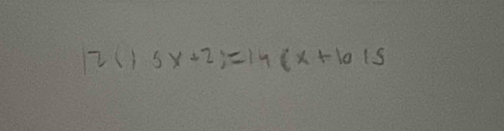 2() 5x+2y=14(x+1015