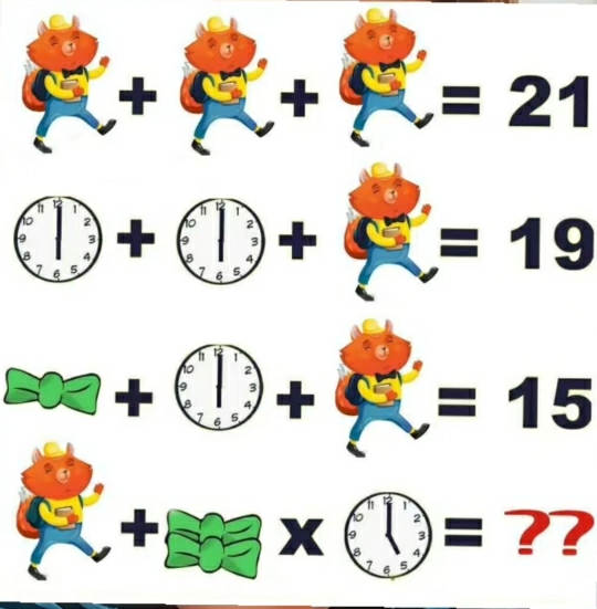 =21
=19
=15
x = ??
7 6 5