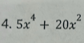 5x^4+20x^2