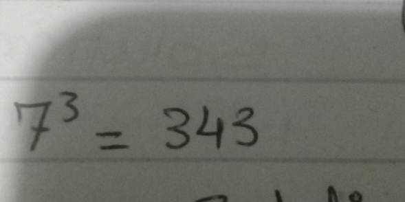 7^3=343