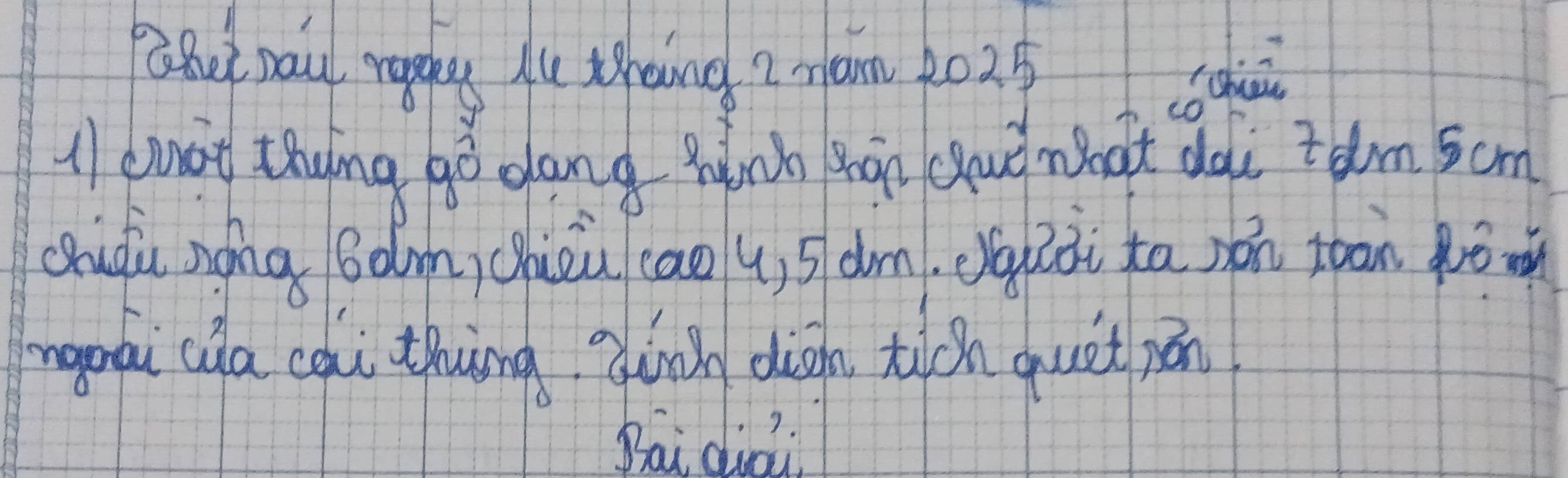 But paul rapdg ie theing ? mom 2025 
A1 dnat thyng go dang wnh hān chauò nhat dài +em 5cm
Quōu ngng (àm (hièu cao u) 5 dm. eguài tā yǎn toān ǒm 
nguái ca cai thing gùnn digh tich quet pán 
Bai dio