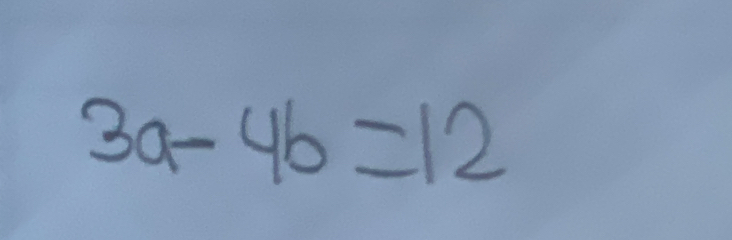 3a-4b=12