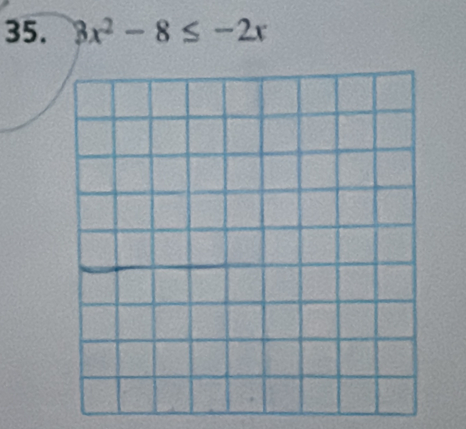 3x^2-8≤ -2x