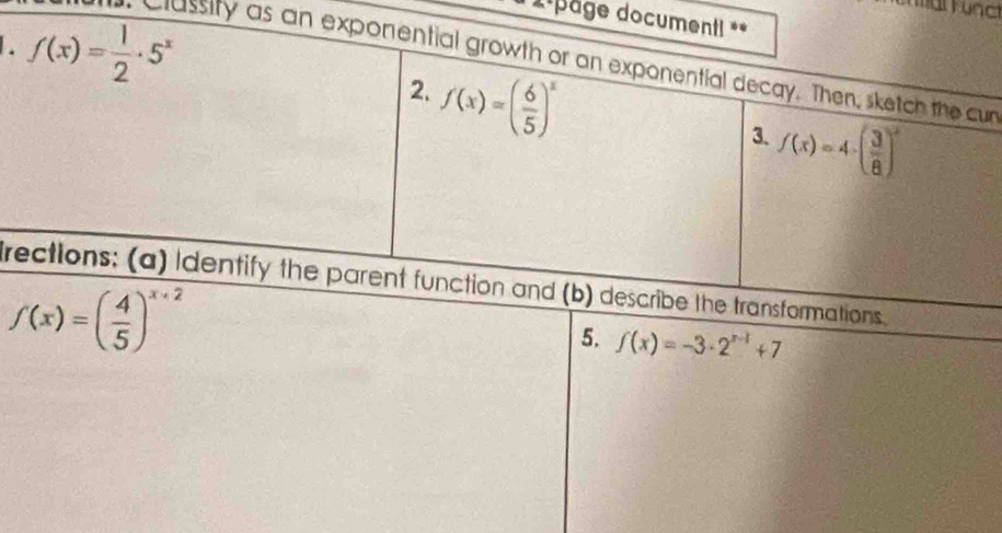 'page doc
.
classiry as anur
ir
f(x)=-3· 2^(x-1)+7