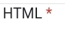 HTML *