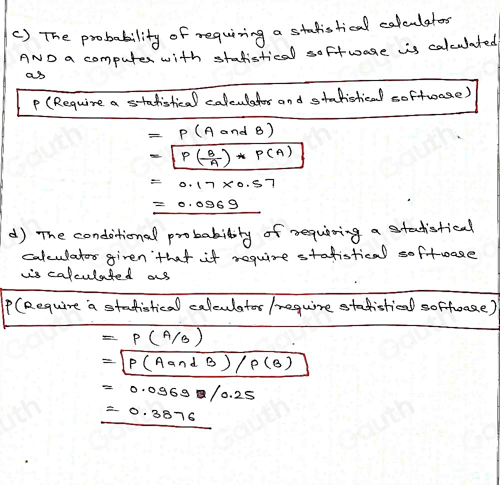 Solved: 49% of all statistics classes require a statistical calculator ...