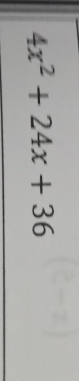 4x^2+24x+36