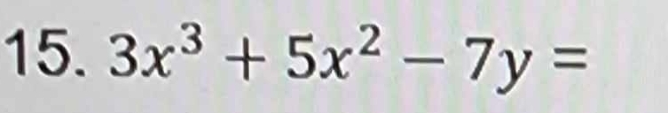 3x^3+5x^2-7y=