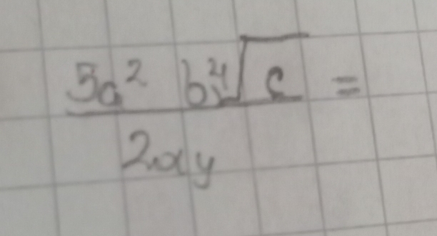 frac 5a^2b^(4]c)2xy=