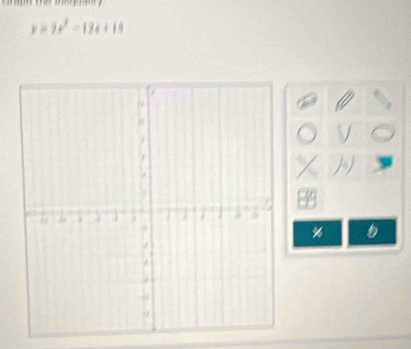 y≥slant 2x^2-12x+19
%