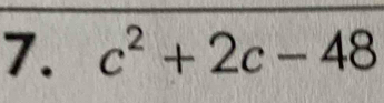 c^2+2c-48