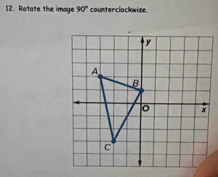 Rotate the image 90° counterclockwise.