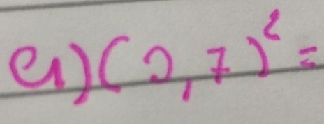 e1) (0,7)^2=