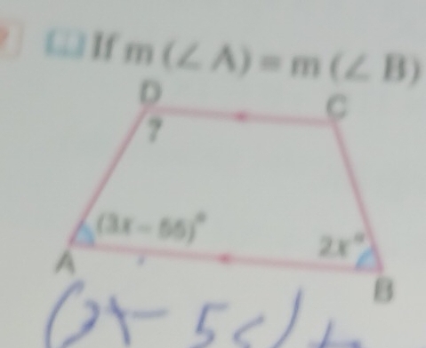 If m(∠ A)=m(∠ B)