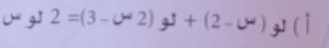 g] 2=(3-∪^*2) 4 +(2-6^ y (1