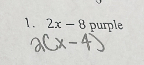 2x-8 purple