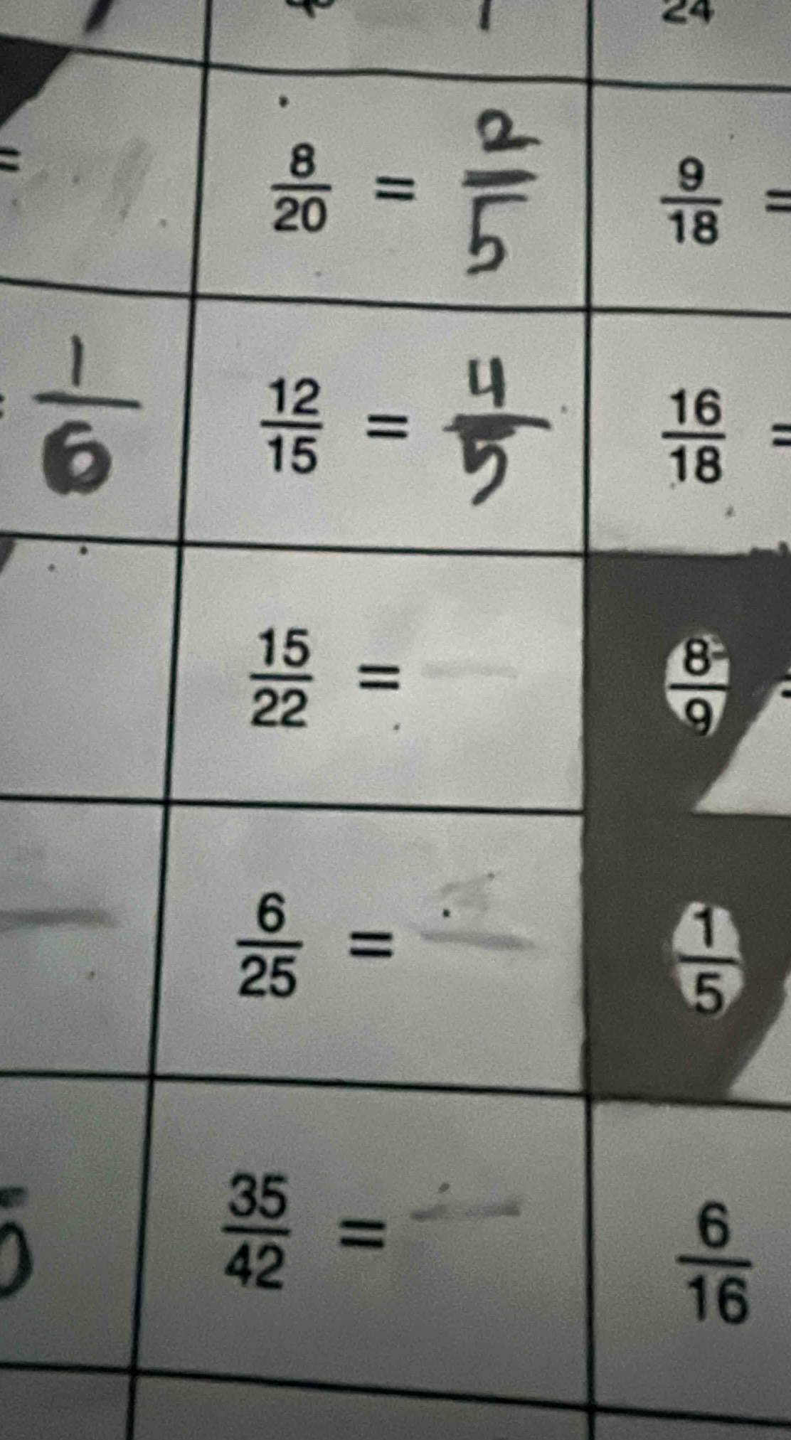 24
=
 9/18 =
 16/18 =