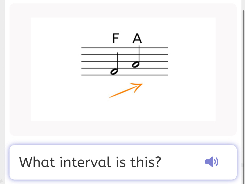 F A
a
What interval is this?