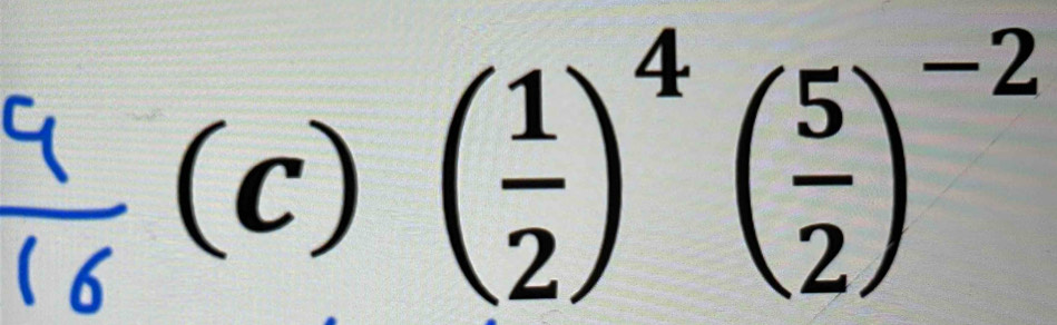 frac c_1(6(c)( 1/2 )^4( 5/2 )^-2