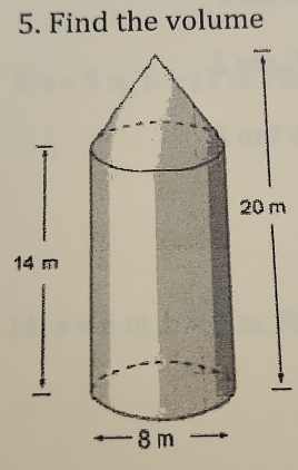 Find the volume
m
1