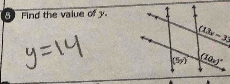 Find the value of y.