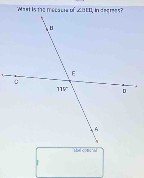 What is the measure of
label optional