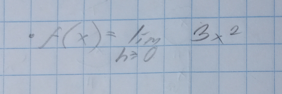 f(x)=limlimits _hto 03x^2