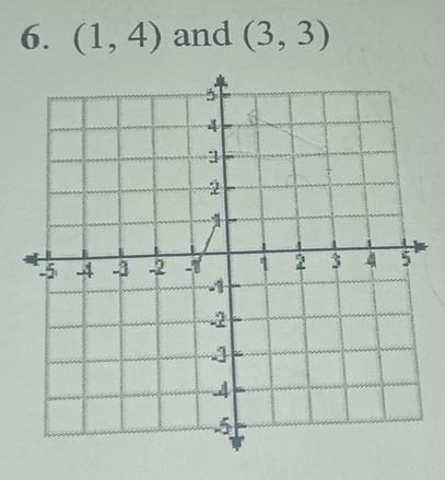 (1,4) and (3,3)