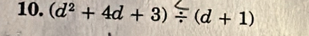 (d² + 4d + 3)(d + 1)