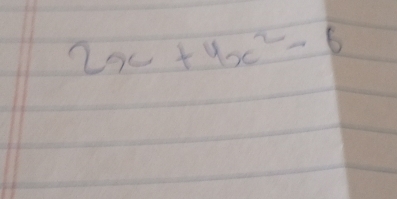 2x+4x^2-6