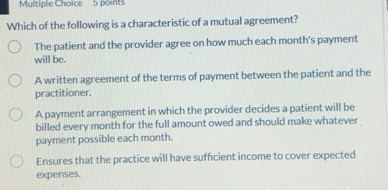 Solved: Which of the following is a characteristic of a mutual ...