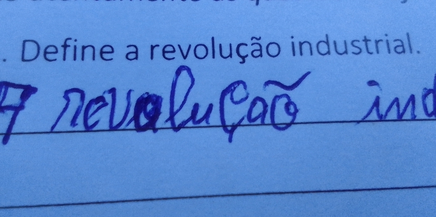 Define a revolução industrial.