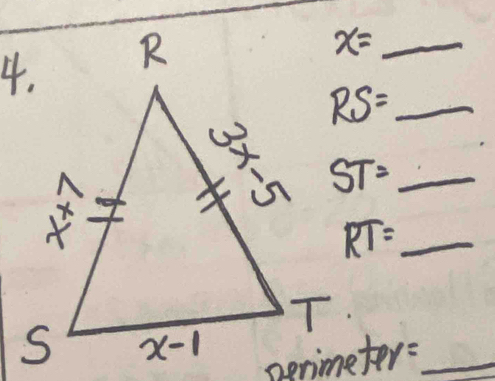 x=
_ RS=
ST= _
overline RT= _
penimeter:_