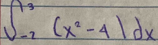 ∈t _(-7)^3(x^2-4)dx